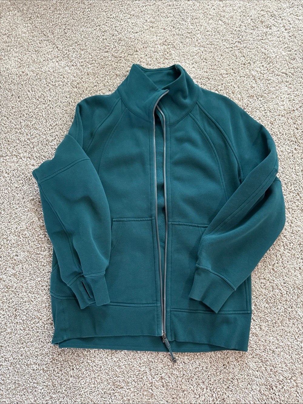 lululemon athletica  Teal Full-Zip Sweater Jacket